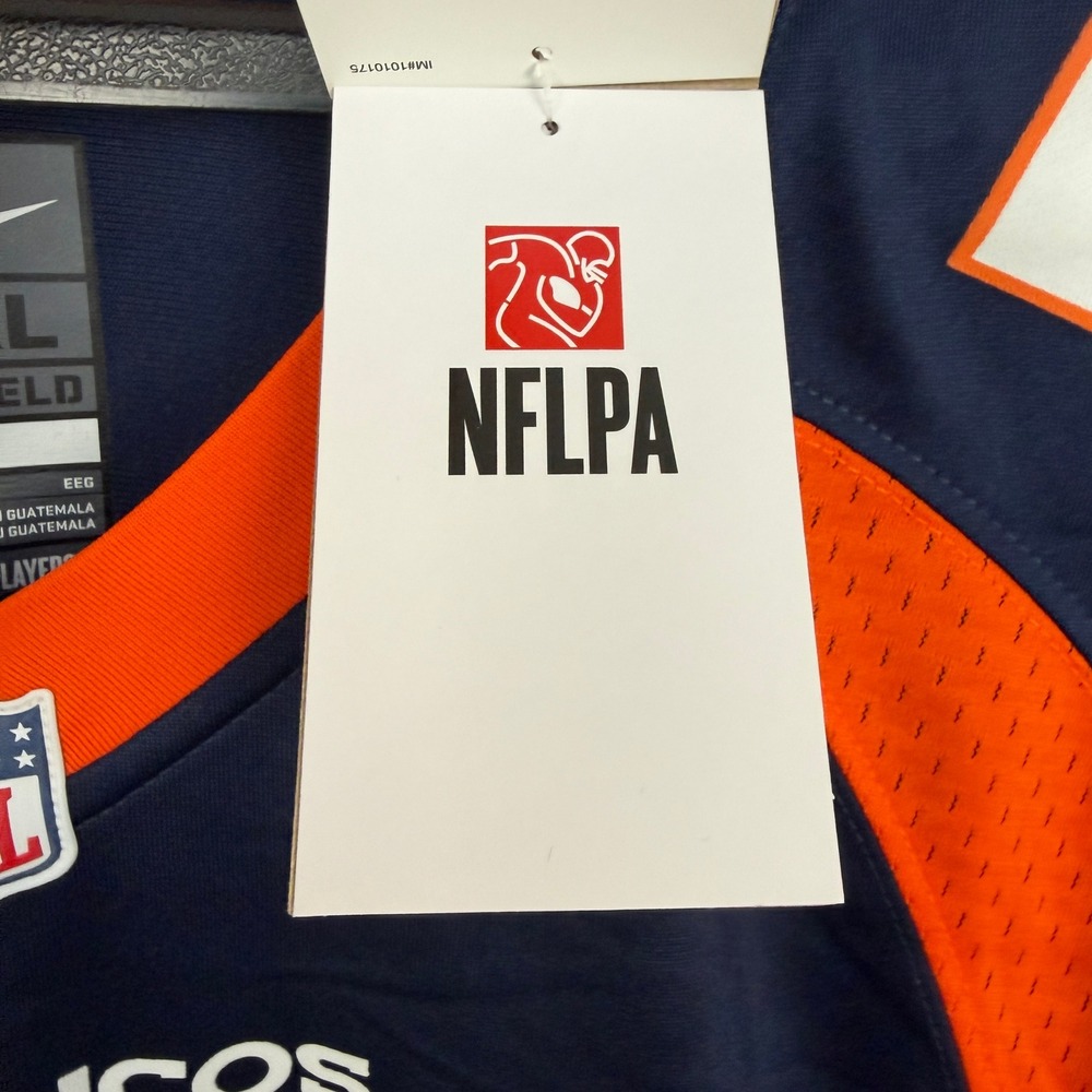 NEW‎ Nike Denver Broncos Javonte Williams 33 On Field Game Jersey Mens XXL Navy - Picture 10 of 12